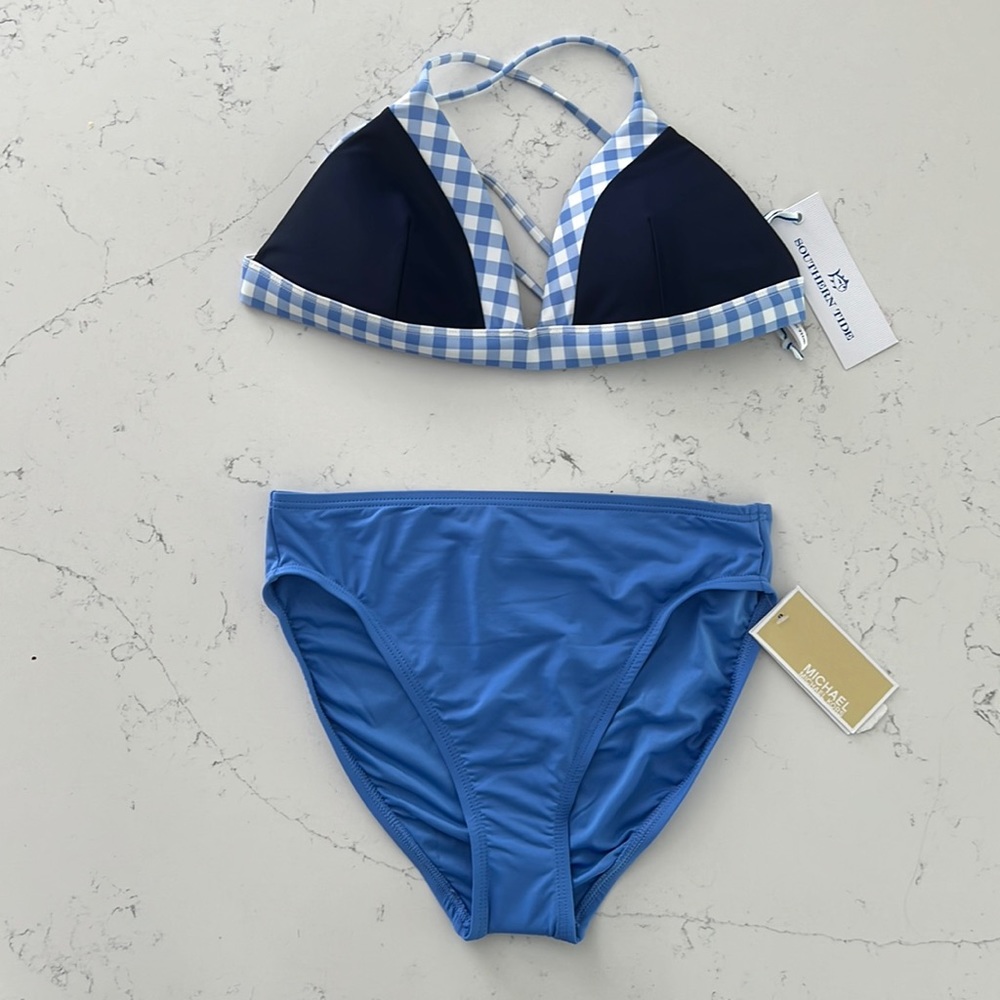 Southern Tide Swimsuit Top and Michael Kors Swimsuit Bottoms NWT